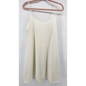 VTG‎ Vanity Fair Satin Slip Off White 10-717 Midi Lingerie Size 34 30" Whimsy